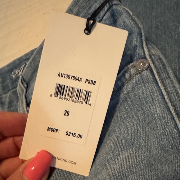 7 For All Mankind Light Blue boot cut Jeans New w tags! Sz 29 - Picture 3 of 7